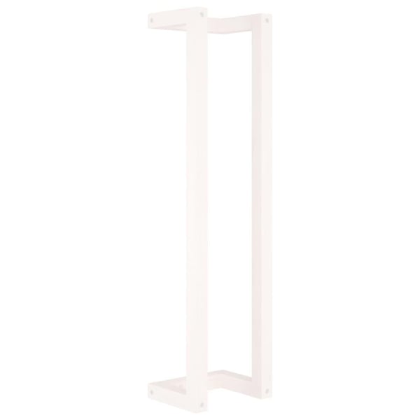 vidaXL Håndklestativ hvit 23x18x90 cm heltre furu