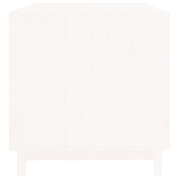 vidaXL Hundehus hvit 100x70x72 cm heltre furu