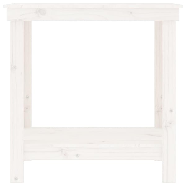 vidaXL Työpenkki valkoinen 80x50x80 cm täysi mänty