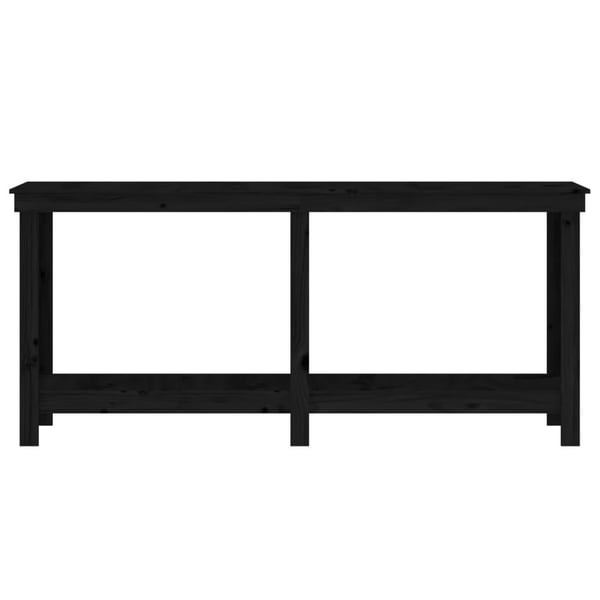 vidaXL Arbeidsbenk svart 180x50x80 cm heltre furu