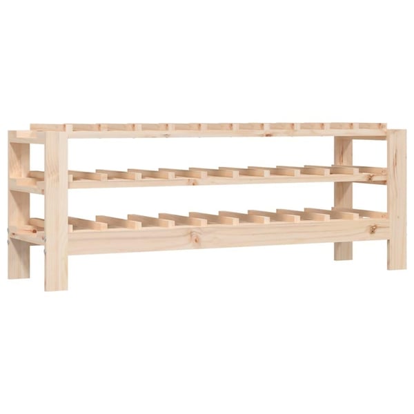 vidaXL Vinstativ 109,5x30x42 cm heltre furu