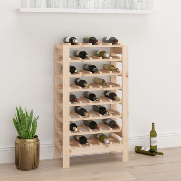 vidaXL Vinstativ 61,5x30x107,5 cm heltre furu