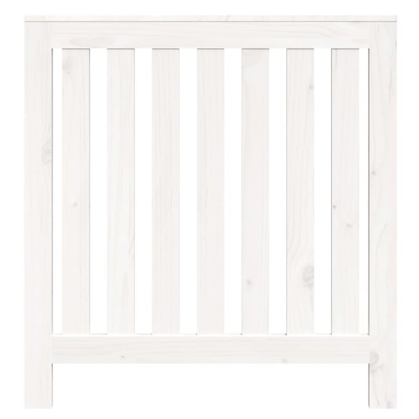 vidaXL Radiatordeksel hvit 79,5x19x84 cm heltre furu