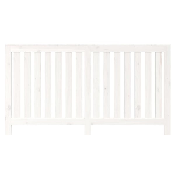 vidaXL Radiatordeksel hvit 153x19x84 cm heltre furu