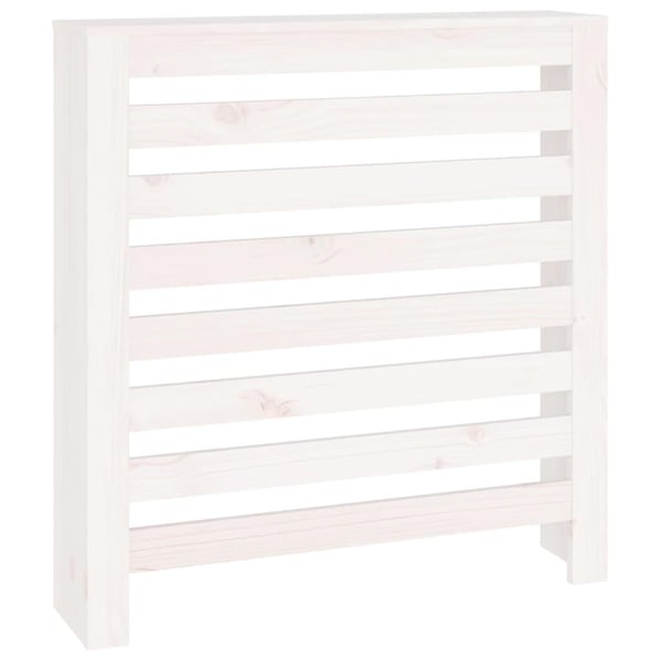 vidaXL radiatorskjuler 79,5x19x84 cm massivt fyrretræ hvid