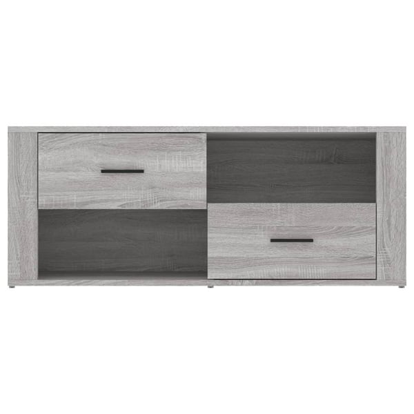 vidaXL TV-benk grå sonoma 100x35x40 cm konstruert tre