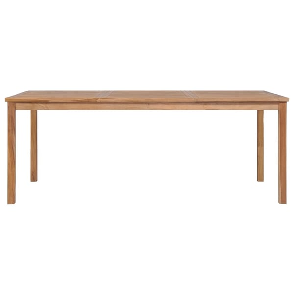 vidaXL Utendørs spisestue 7 deler heltre teak