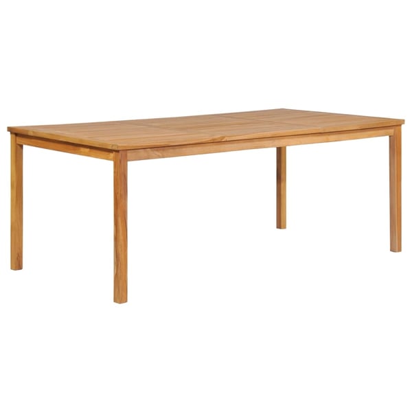 vidaXL 9-delt havespisesæt 200x100 cm massivt teaktræ
