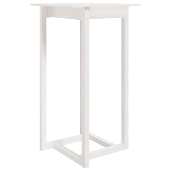 vidaXL Barsett 3 deler hvit heltre furu