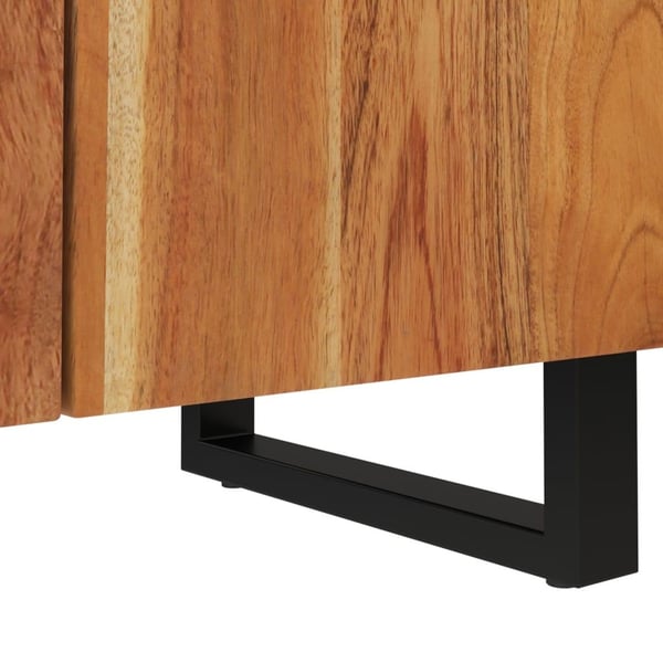 vidaXL 3 st Sideboards massivt trä akacia