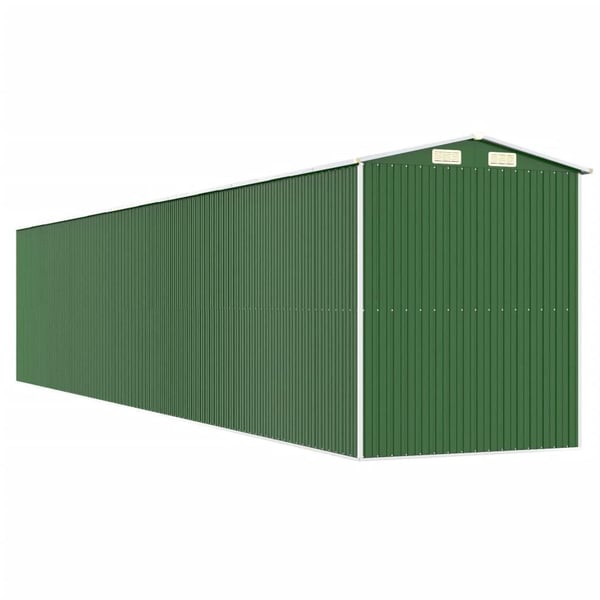 vidaXL haveskur 192x1021x223 cm galvaniseret stål grøn