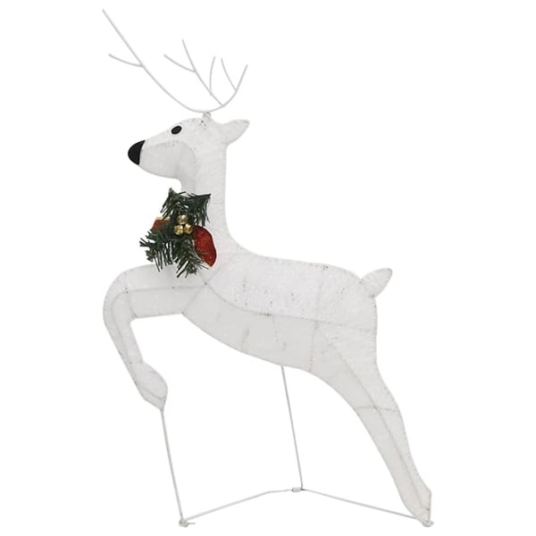 vidaXL Julereinsdyr 6 stk hvit 120 LED