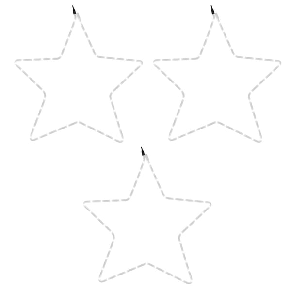 vidaXL julestjerner 3 stk. 56 cm 48 LED'er varmt hvidt lys