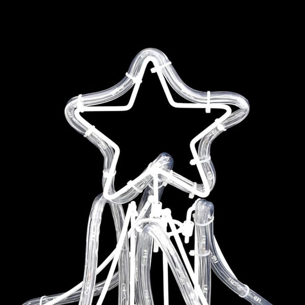 vidaXL Sammenleggbare LED-juletrefigurer 2 stk varmhvit 87x87x93 cm