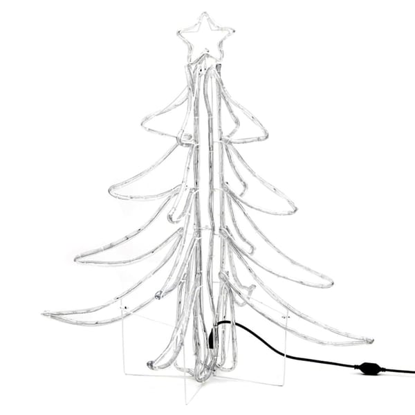 vidaXL Sammenleggbare LED-juletrefigurer 2 stk varmhvit 87x87x93 cm