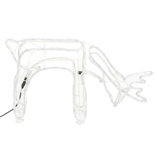 vidaXL Renfigur 2 st ljusslinga med varmvit 73x31x45 cm