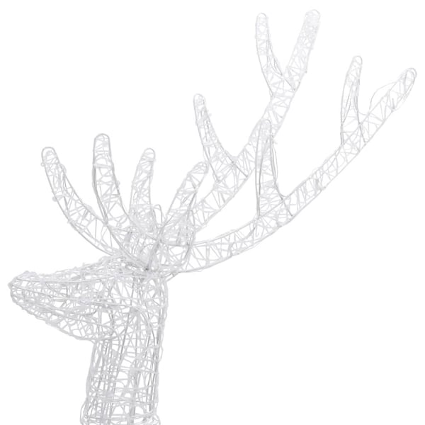 vidaXL Julereinsdyr XXL akryl 250 LED 2 stk 180 cm flerfarget