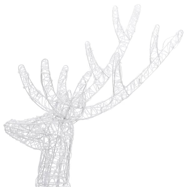 vidaXL Julereinsdyr XXL akryl 250 LED 3 stk 180 cm flerfarget