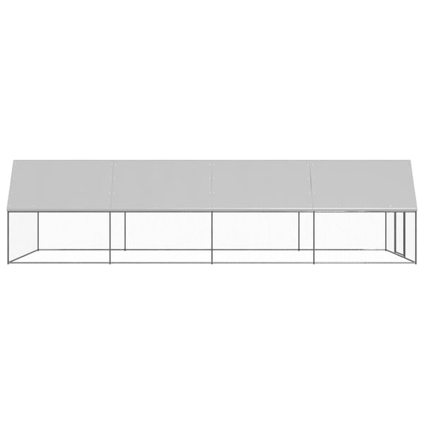 vidaXL hønsegård 3x8x2 m galvaniseret stål