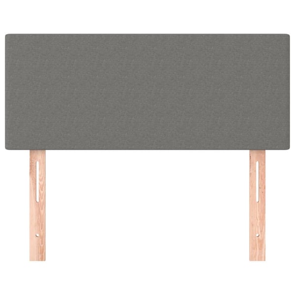 vidaXL sengegavl 80x5x78/88 cm stof mørkegrå