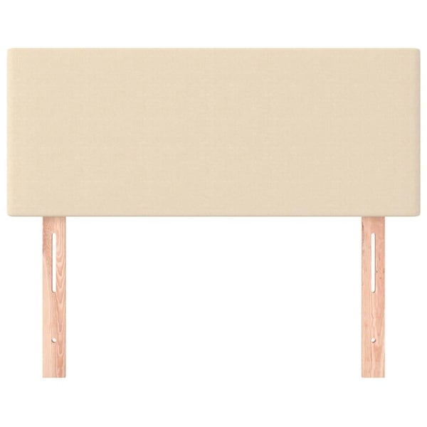 vidaXL Sänggavel gräddvit 90x5x78/88 cm tyg