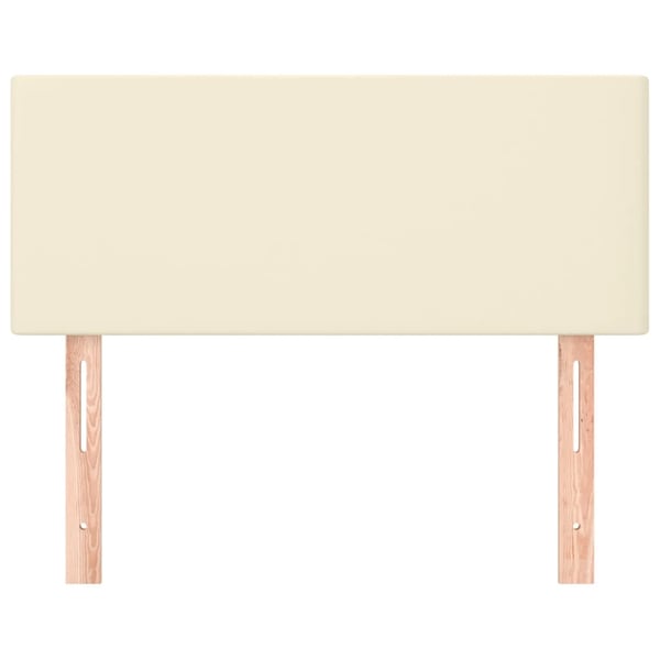 vidaXL Sänggavel gräddvit 90x5x78/88 cm konstläder