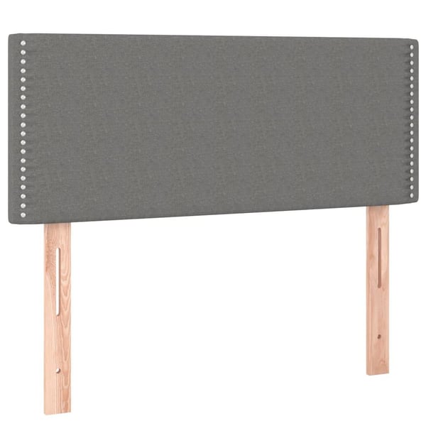 vidaXL sengegavl 90x5x78/88 cm stof mørkegrå