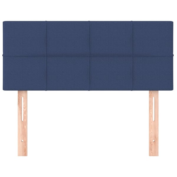 vidaXL sengegavl 90x5x78/88 cm stof blå