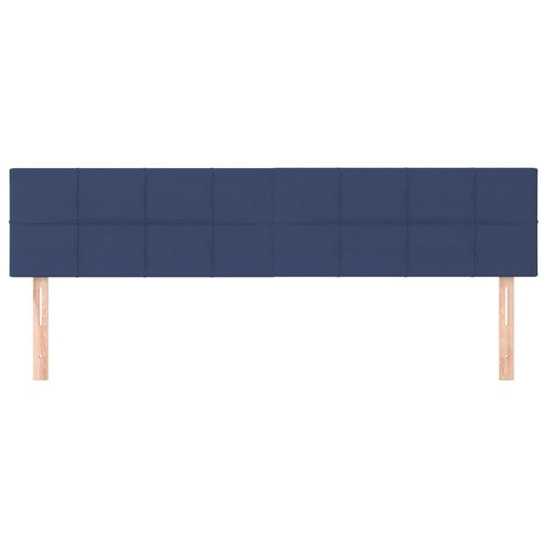 vidaXL sengegavle 2 stk. 80x5x78/88 cm stof blå
