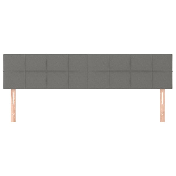 vidaXL sengegavle 2 stk. 100x5x78/88 cm stof mørkegrå