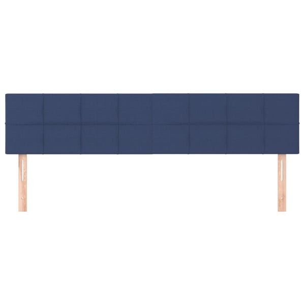 vidaXL sengegavle 2 stk. 100x5x78/88 cm stof blå
