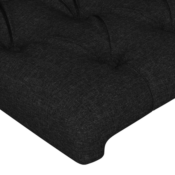 vidaXL sengegavl 80x7x78/88 cm stof sort