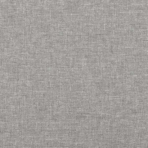 vidaXL sengegavl 100x7x78/88 cm stof lysegrå