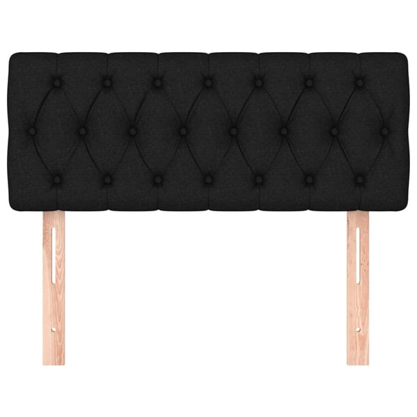 vidaXL sengegavl 100x7x78/88 cm stof sort
