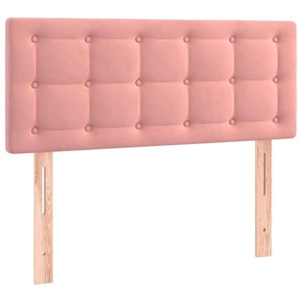 vidaXL Sänggavel rosa 80x5x78/88 cm sammet