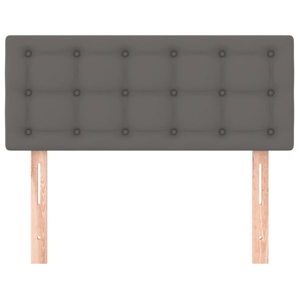 vidaXL sengegavl 100x5x78/88 cm kunstlæder grå
