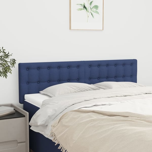 vidaXL sengegavle 2 stk. 72x5x78/88 cm stof blå