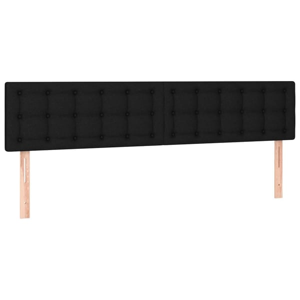 vidaXL sengegavle 2 stk. 100x5x78/88 cm stof sort
