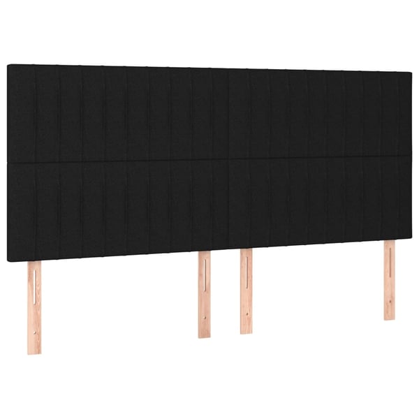 vidaXL sengegavle 4 stk. 90x5x78/88 cm stof sort