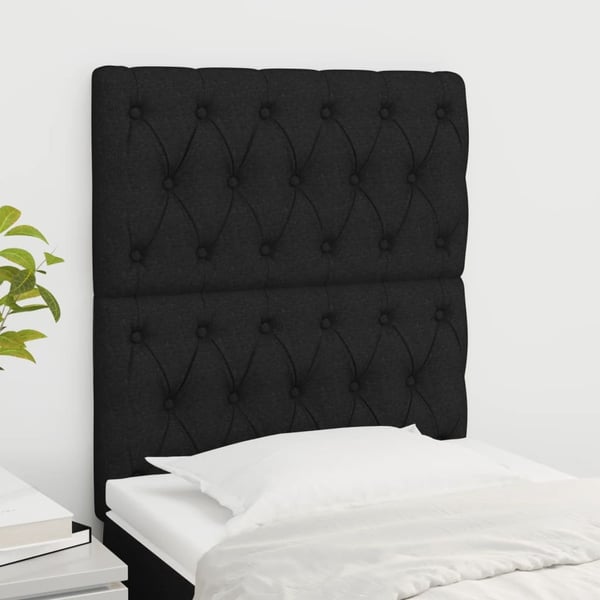 vidaXL sengegavle 2 stk. 80x7x78/88 cm stof sort