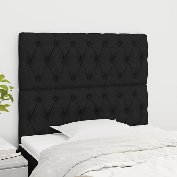 vidaXL sengegavle 2 stk. 100x7x78/88 cm stof sort