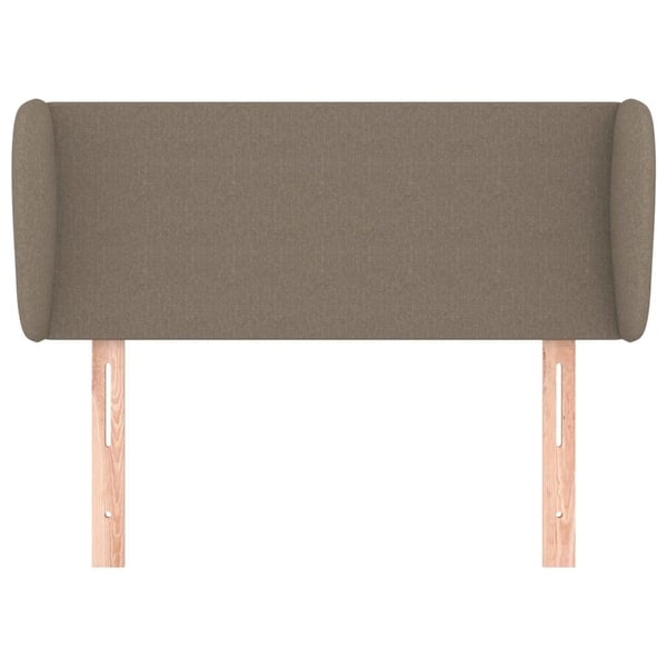 vidaXL sengegavl med kanter 93x23x78/88 cm stof gråbrun