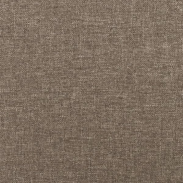 vidaXL sengegavl med kanter 203x23x78/88 cm stof gråbrun