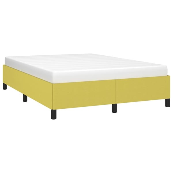 vidaXL sengeramme 140x200 cm stof grøn