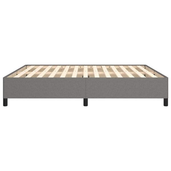 vidaXL sengeramme 180x200 cm stof mørkegrå