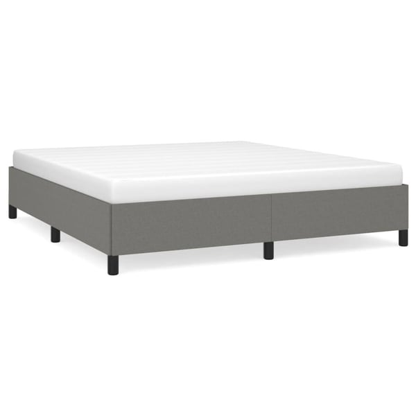 vidaXL sengeramme 180x200 cm stof mørkegrå