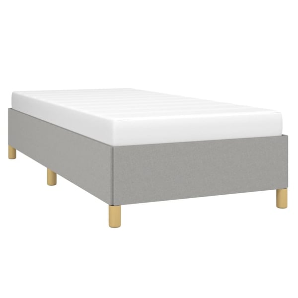 vidaXL Sängram ljusgrå 80x200 cm tyg