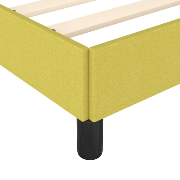 vidaXL sengeramme 200x200 cm stof grøn
