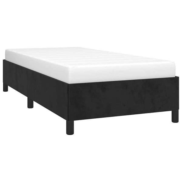 vidaXL sengeramme 80x200 cm fløjl sort
