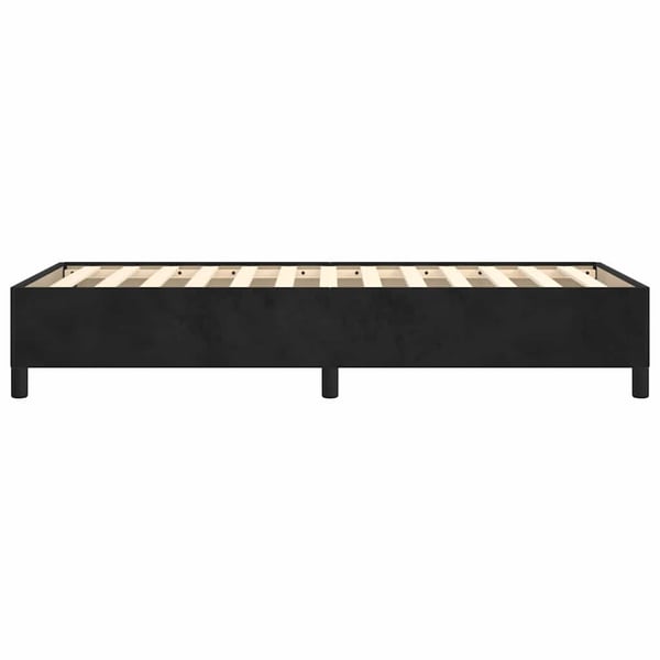 vidaXL sengeramme 80x200 cm fløjl sort